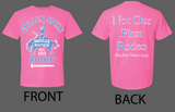 PINK/BLUE GOLDEN SPIKE RODEO TEE