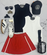 BLACK WHO AM I SO SMOOTH CROP TANK