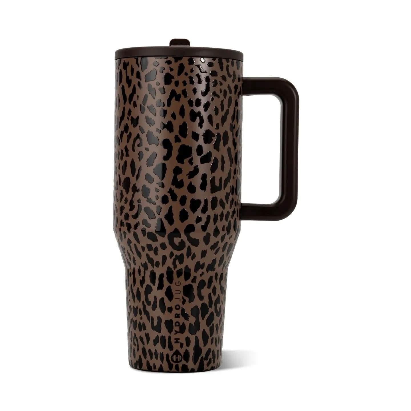 BROWN LEOPARD 40 OZ HYDROJUG TUMBLERS