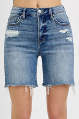 BAYLEE HIGH RISE MIDI BERMUDA SHORTS