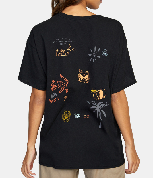 RVCA PETROGLYPH GRAPHIC TEE