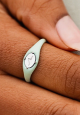 PURA VIDA WAVE ENAMEL DECAL RING