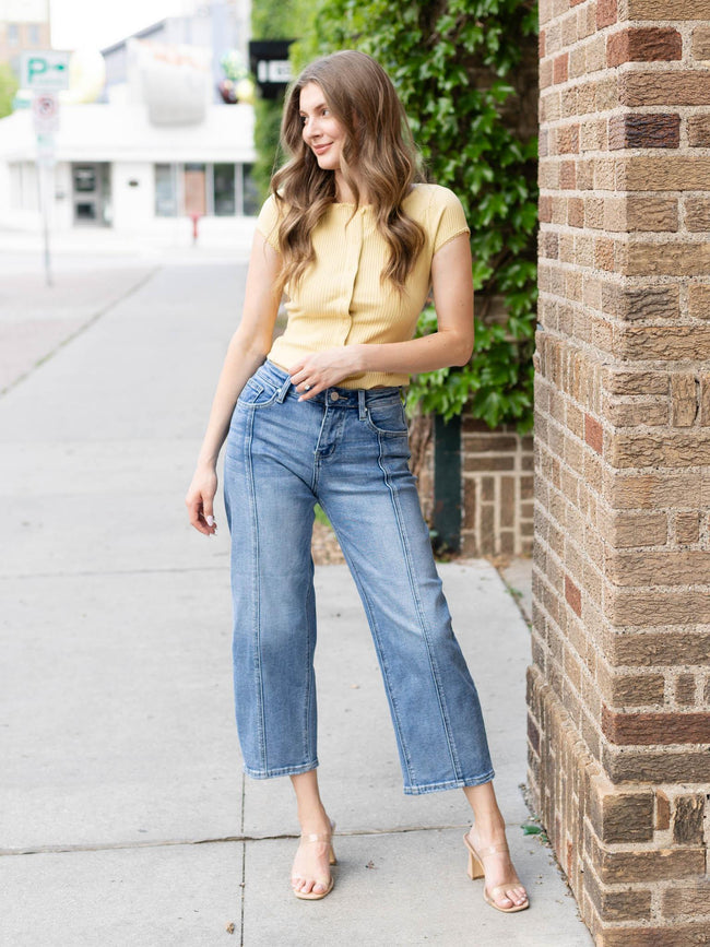 MISTY SEAM DETAIL DENIM JEANS
