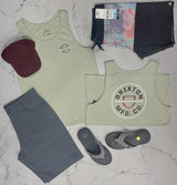 MENS BRIXTON MINERAL GREY CREST TANK TOP