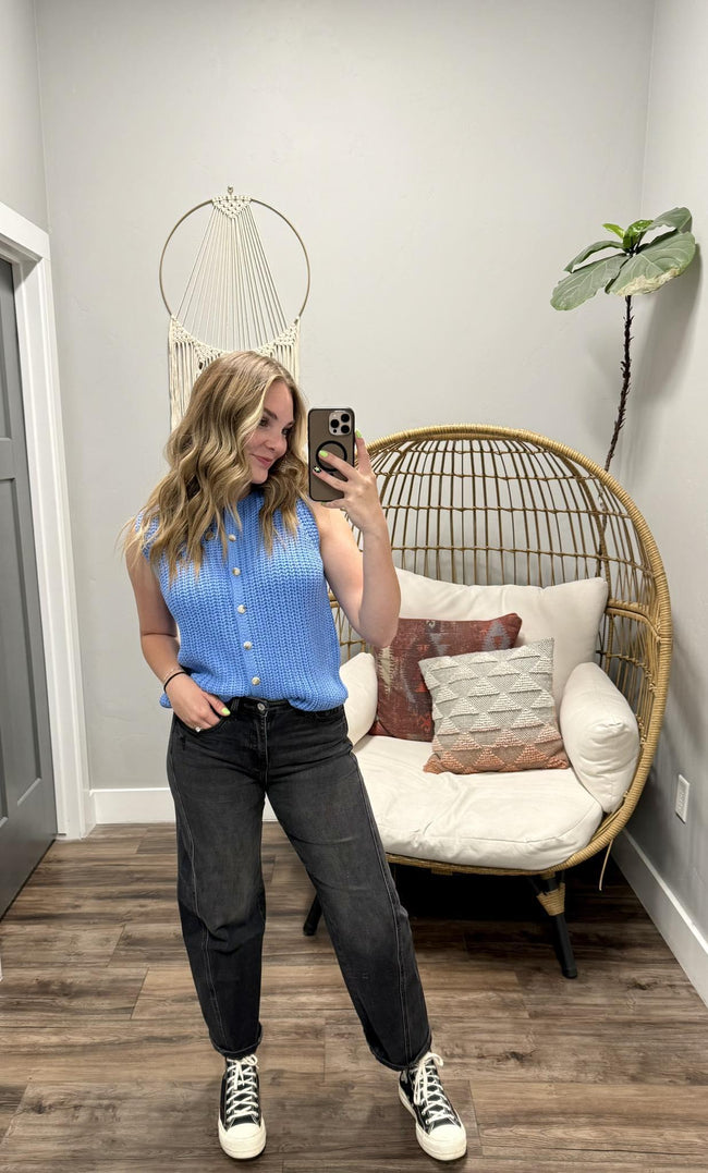 MADISON BLUE KNIT SWEATER TANK TOP