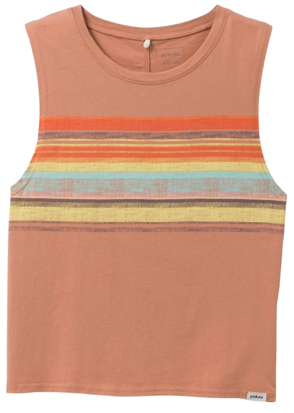 PRANA ORGANIC GRAPHIC SLEEVELESS TANK TOP