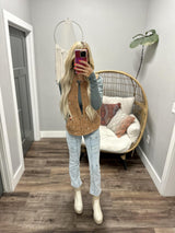 DAYTON TEAL RIBBED LONG SLEEVE TEE