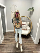 BLACK WASHED ROCK VIBES GRAPHIC TEE