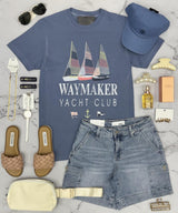 YACHT CLUB BLUE GRAPHIC TEE
