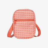 JUNO CHECKERED THREAD WALLET CROSSBODY BAG