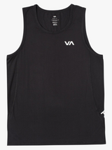 MENS RVCA BLACK SPORT VENT TANK TOP