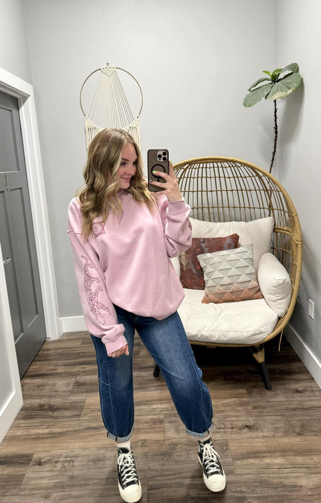 RVCA BAGGIE BOYFRIEND CREW SWEATSHIRT