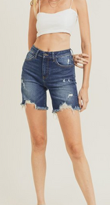 HENRY DISTRESSED HIGH RISE SHORT