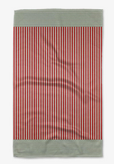 GEOMETRY MRS CLAUSE STRIPE TEA TOWEL