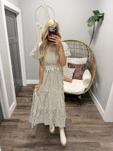 THE EDEN BIRCHWOOD STRIPE DRESS