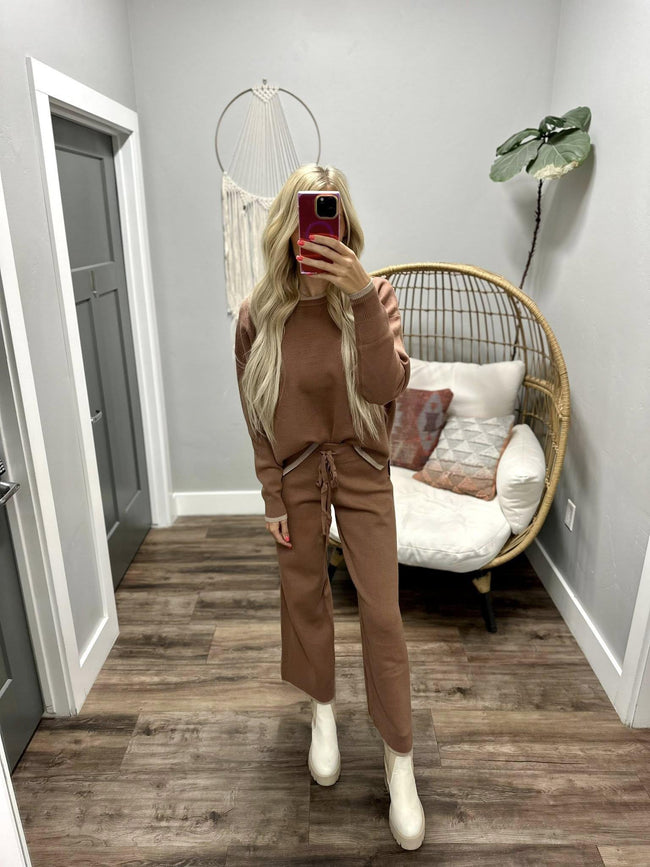 GEMMA COCO TRIM SWEATER BOTTOM PANTS