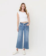 BAYLOR HIGH RISE DRAWSTRING DENIM JEANS