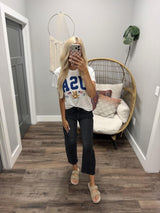 WHITE USA TEDDY GRAPHIC TEE