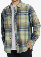 MENS BILLABONG LIGHT SAGE COASTLINE FLANNEL