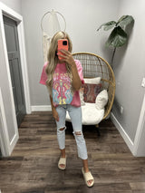PINK WASHED WORLD TOUR GRAPHIC TEE