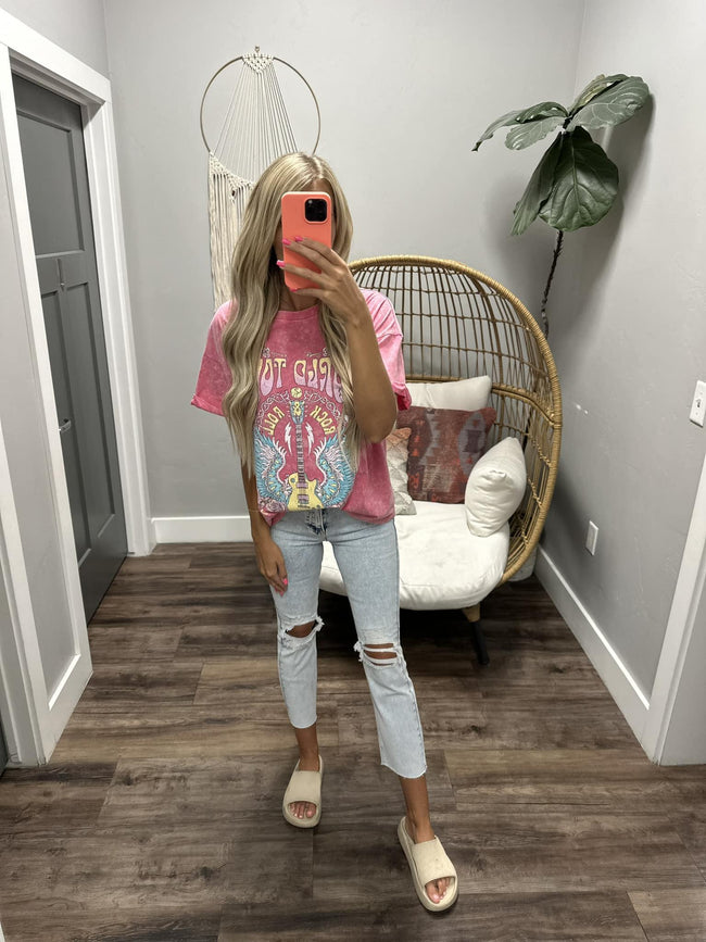 PINK WASHED WORLD TOUR GRAPHIC TEE