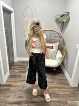 MACIE BLACK BOW TRACK PANT