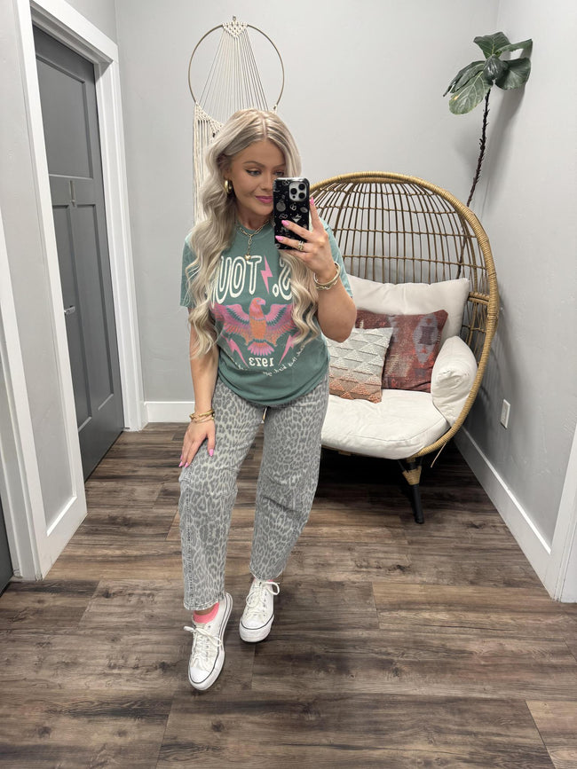 TEAL FLY BOLD 73 GRAPHIC TEE