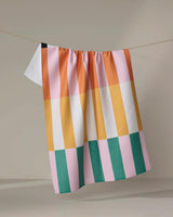 GEOMETRY STACKED STRIPE TEA TOWEL
