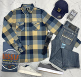 MENS VANS BOX FLANNEL BUTTON UP TOP