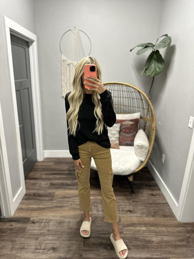 BETH CAMEL CARGO JEANS
