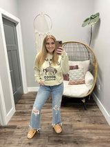 SAND BROWN/BLACK GOLDEN SPIKE RODEO SWEATSHIRT