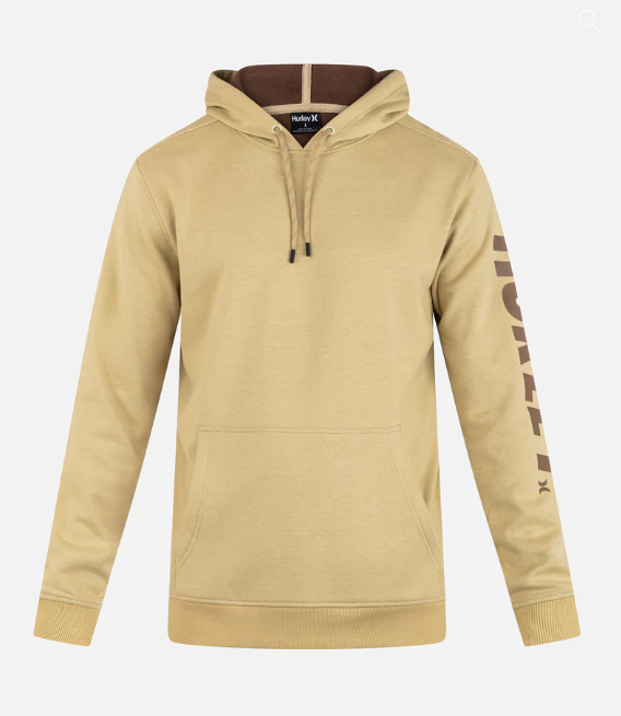 MENS HURLEY ACADIA HEAT PULLOVER MAPLE CREAM