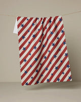 GEOMETRY PATRIOTIC STRIPE TEA TOWEL