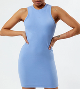 OBEY HYDRANGEA RIB KNIT DRESS