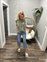 NATASHA MINT STRIPE KNIT SWEATER
