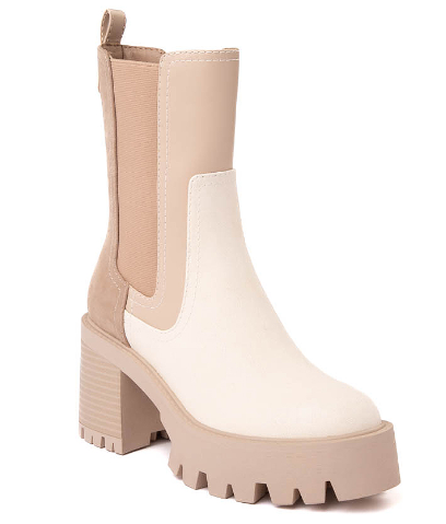 MIA REMI BEIGE COLORBLOCK BOOT