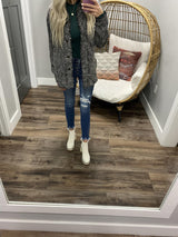 NICOLE BLACK MARBLE TWILL FREY JACKET