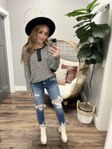 GEMMA CONTRAST HENLEY TOP
