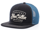 TROLL CO BIG SLAB SNAPBACK HAT BLACK & BLUE