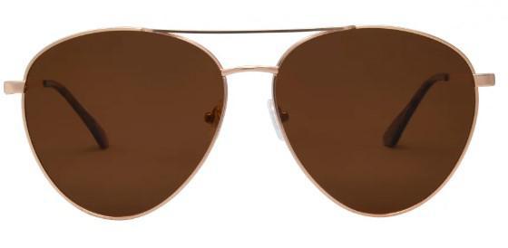 ISEA CHARLIE GOLD/BROWN POLARIZED SUNGLASSES