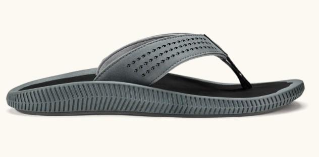 MENS OLUKAI ULELE DARK SHADOW BLACK