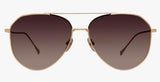 DASH GOLD BRUSHED DIFF SUNGLASSES