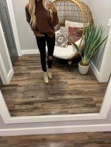 COCOA CHUNKY KNIT SWEATER TOP