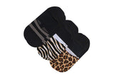 TOMS ULTIMATE NO SHOW ANIMAL PRINT 3 PACK SOCKS