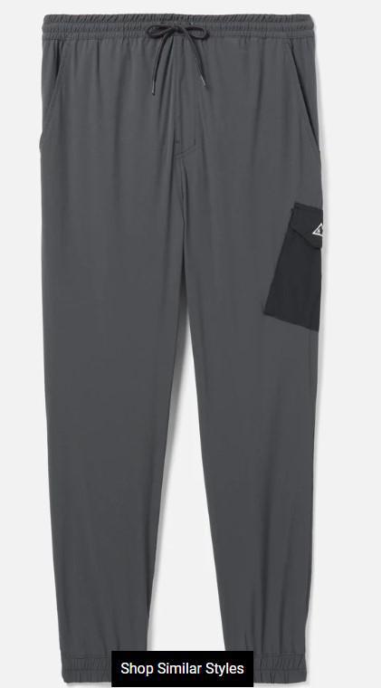 MENS HURLEY DARK STONE GREY PHANTOM PANTS