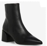 STEVE MADDEN BLACK LEATHER BLACK FARIS BOOT
