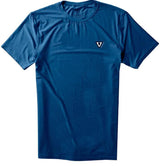 VISSLA TWISTED ECO UPF TEE HEATHER COBALT