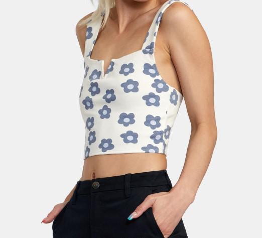 RVCA DAISY CROPPED PLEASURE TANK