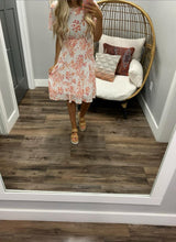 SILVIA FLORAL SWISS DOT DRESS