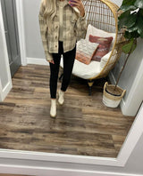 SHAYNA NEUTRAL PLAID JACKET